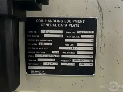 USED 2015 COE Coil Feed Lines
