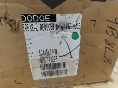 Dodge Tigear 30A15L14FH Worm Gearbox 15:1 Reducer 5Hp 116rpm 140TC LH Output