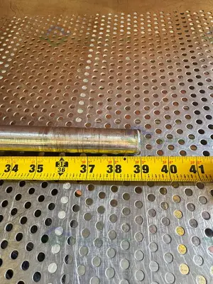 Used 39" STAINLESS STEEL MIXING SHAFT  1" DIAMETER W/  8" IMPELLER Agitator Shaft California US | Equipment Lab #1415102