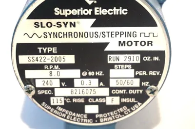 NEW SUPERIOR ELECTRIC SS422-2005 STEPPING MOTOR SS4222005