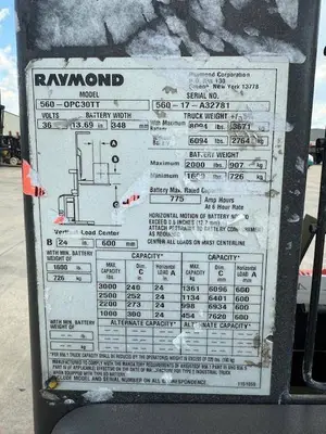 Used RAYMOND 560OPC30TT Misc Forklifts Illinois US | Somerset Equipment Sales #1542930