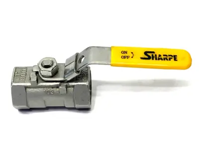 Used Sharpe Stainless Ball Valve CF8M 1" NPT Pump & Valve Parts Michigan US | Maverick Industrial Sales #1392924