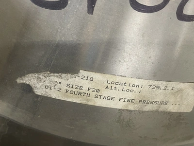 F20 20" Rotor for Fourth Stage Fine Pressure Screen