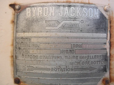 USED BYRON JACKSON 1650 LQ VLT
