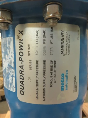 Jamesbury 4"-150  Butterfly Valve with Pneumatic Actuator and ND9206 Controller , Unused
