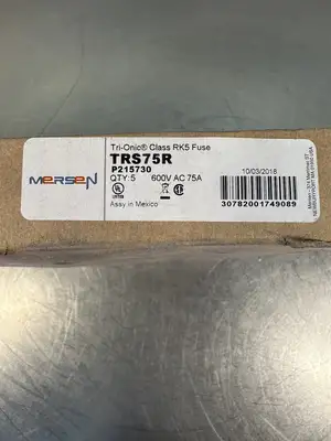 New Ferraz Shawmut TRS75R 75 Amp 600V Tri-Onic RK5 Fuse (BIN-1.5.5)