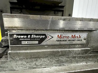 5" X 10"" BROWN & SHARPE MODEL #510 HORIZONTAL HYDRAULIC SURFACE GRINDER: STOCK #22044