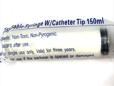 150mL Disposable Syringe w/ Catheter Tip LOT OF 3