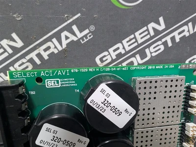 SEL 070-1529 Motor Protection Relay ACI/AVI Board Rev D B1529-1-03.H2 Used