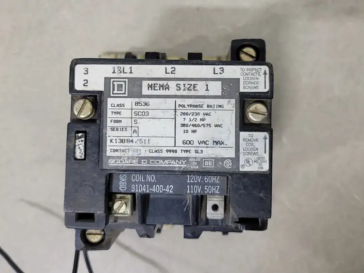 Used SQUARE D 8536SCO3V02S Switchgears British Columbia CA | Lenmark #240948
