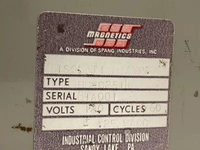 Used MAGNETICS _UNKNOWN_ Miscellaneous Equipment (Electrical & Power) Ohio US | Surplus Asset Holdings #1244835