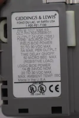 DANAHER MOTION M.1017.3095 R3 / M10173095 R3 GIDDINGS & LEWIS MODULE #K-2924-A
