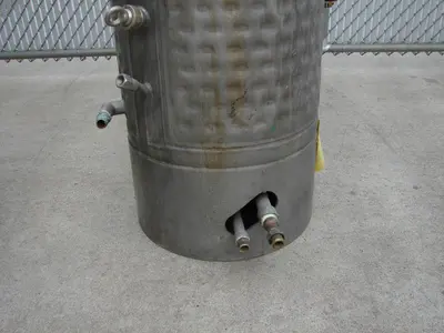 SPC4818  Reactor 50 gallon HC Hicks & Sons chemical reactor, 50 psi internal, 125 psi jacket, 3/4 hp agitator