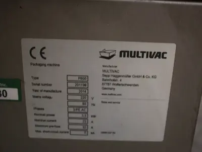 Used 2014 MULTIVAC P600 Vacuum Sealers Illinois US | M&M Equipment Corp. #1371674