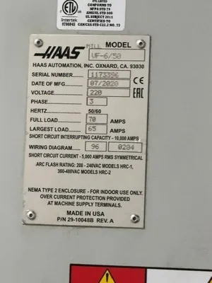 2020 HAAS VF-6/50 Vertical Machining Centers | Bayou Machinery (15)