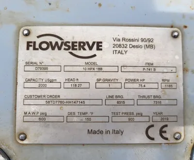 NEW FLOWSERVE 10 HPX 18B