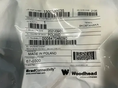 Used 2021 BRAD CONNECTIVITY 1300580035 Connector Accessories Ohio US | HGR 24 #1478170