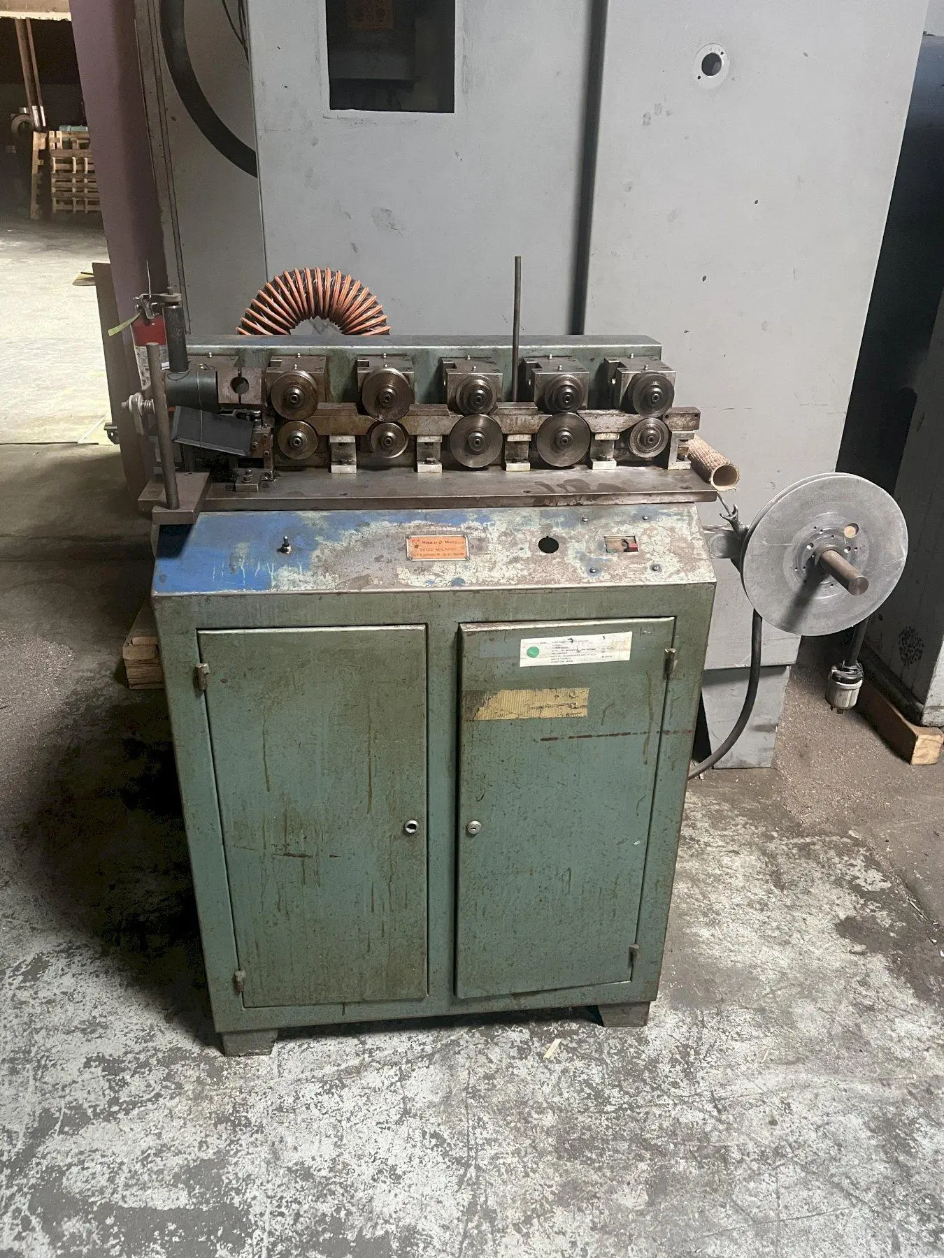 USED MARIO DIMAIO 12-ROLL TUBE FORMING MACHINE