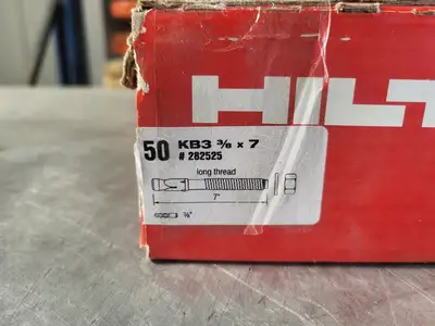 NEW HILTI KB3 3/8" X 7