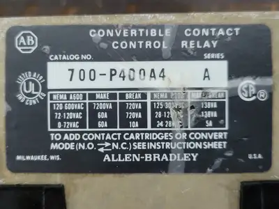USED ALLEN-BRADLEY 700-P400A4