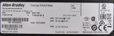 ALLEN BRADLEY 1756-IH16I INPUT MODULE SER.A 1756IH16I NEW SURPLUS