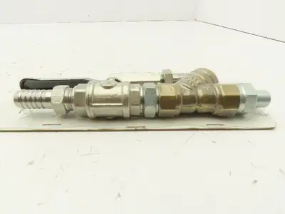 Strobbe NC1006 Stainless Ball Valve 3/8" Brass Y Strainer DN15 PN16 Barb 1/2" OD