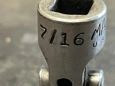 Mac Tools XU146  7/16in. 3/8" Drive  6PT Swivel Shallow Chrome Socket  7/16"