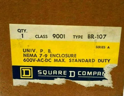 NEW SQUARE D 9001 BR-107 CONTROL STATION SER.A 9001BR107