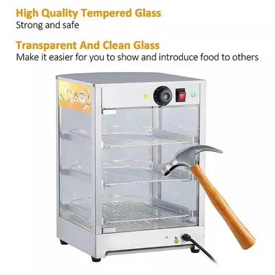 Hot food warmer - 20" x 20" x 24" high - pizza - pastry - hot food items - SEE VIDEO