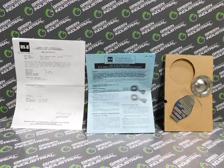 Used BS&B _UNKNOWN_ Rupture Disc Or Containment Disc Wisconsin US | Green Industrial #683643