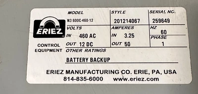 ERIEZ 500LBS. LIFTING MAGNET - ROUND