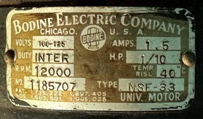 Sharples T-1 lab Super centrifuge, 316SS.
