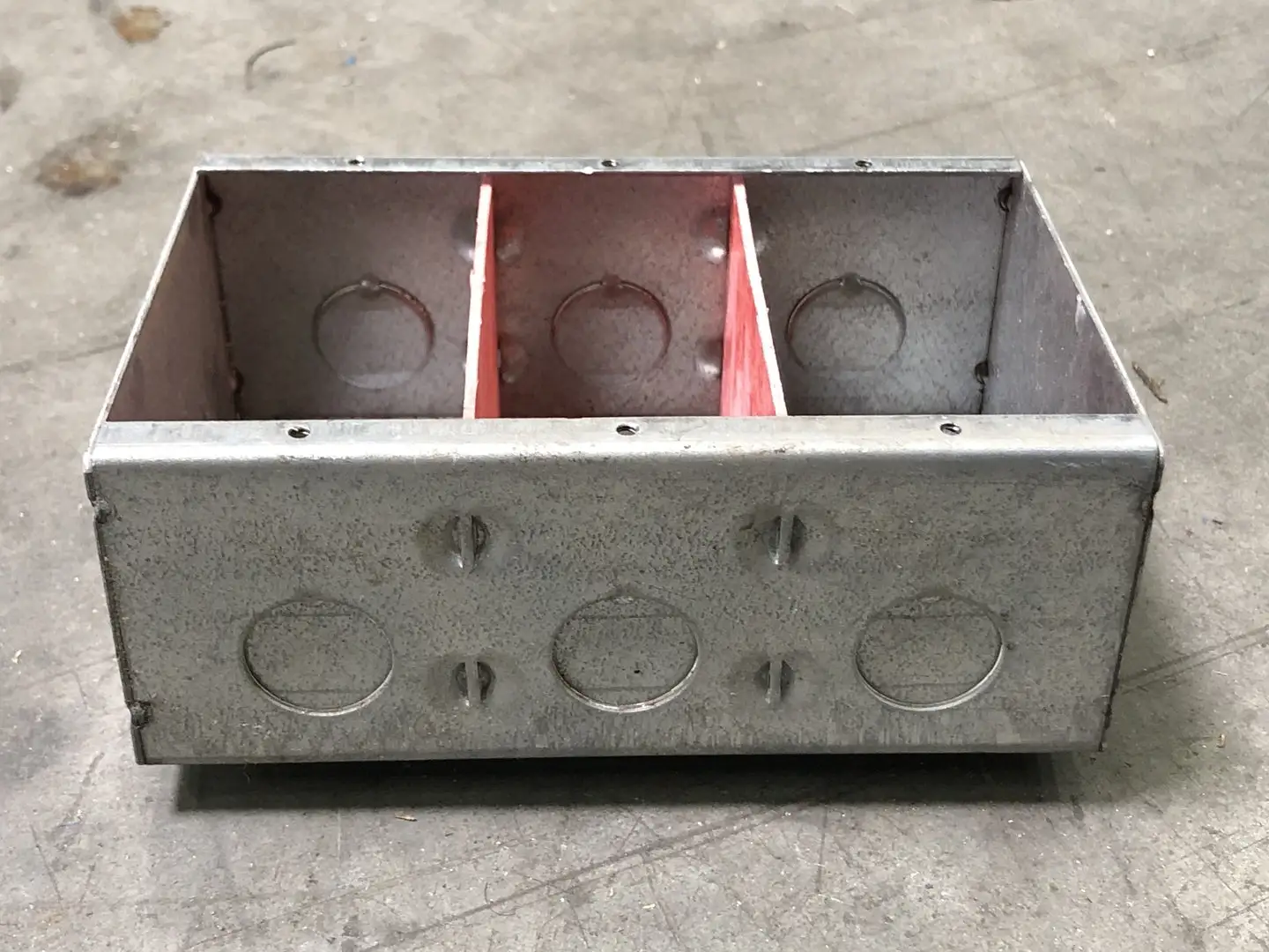 3-Gang Masonry Box, 6x4"
