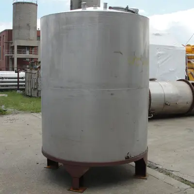 SPC7067  Tank 900 gallon vertical tank, Stainless Steel, conical