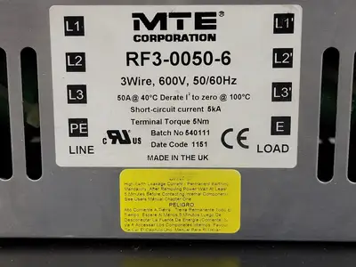 USED MTE CORPORATION RF3-0050-6