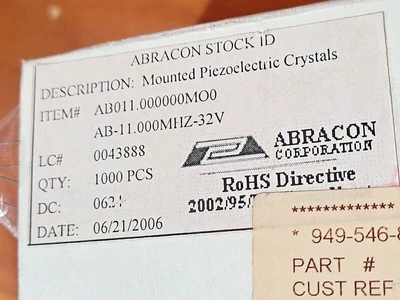 New | in-Stock Crystal _UNKNOWN_ Transducers California US | Amiron Machinery #745658