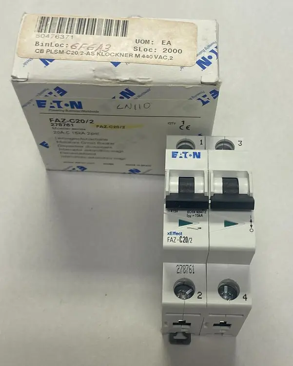 Used EATON FAZ-C20/2 Miscellaneous Equipment (Electrical & Power) | Surplus Asset Holdings #1190978