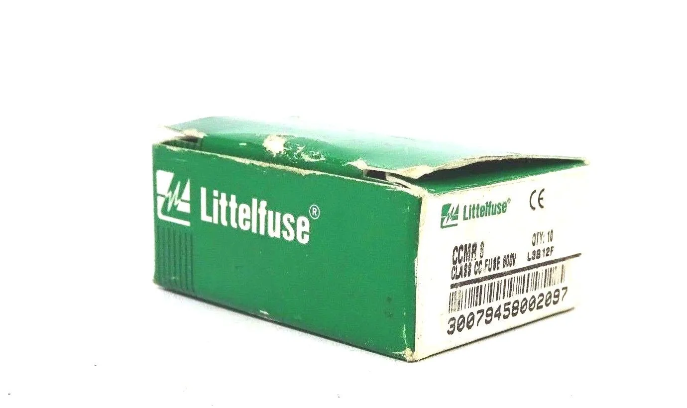 LOT OF 7 NEW LITTELFUSE CCMR 8 FUSES