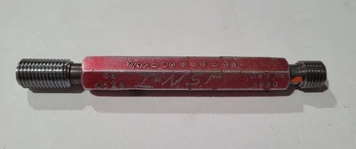7/16-20 UNF-3B Thread Plug Gage GO & NO GO P.D. .4050 & NOGO P.D. .4091