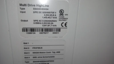 USED LENZE E94AMHE0134