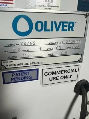 Used OLIVER OLIVER SELECT 747-NS Bread Slicers Minnesota US | Rochester Equipment #1547040