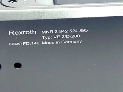 New | in-Stock Bosch Rexroth VE 2/D-200 Parts (Hydraulics and Pneumatics) Michigan US | Maverick Industrial Sales #1413526