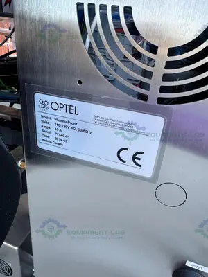 USED DORNER STAINLESS STEEL CONVEYOR INSPECTION MACHINE W/ OPTEL CONTROLLER