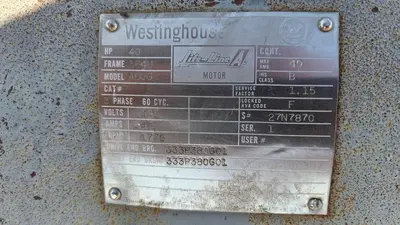 USED WESTINGHOUSE 40HP