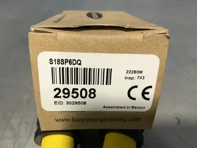 Used BANNER ENGINEERING S18SP6DQ Photoelectric Sensors Ohio US | HGR 24 #1507666
