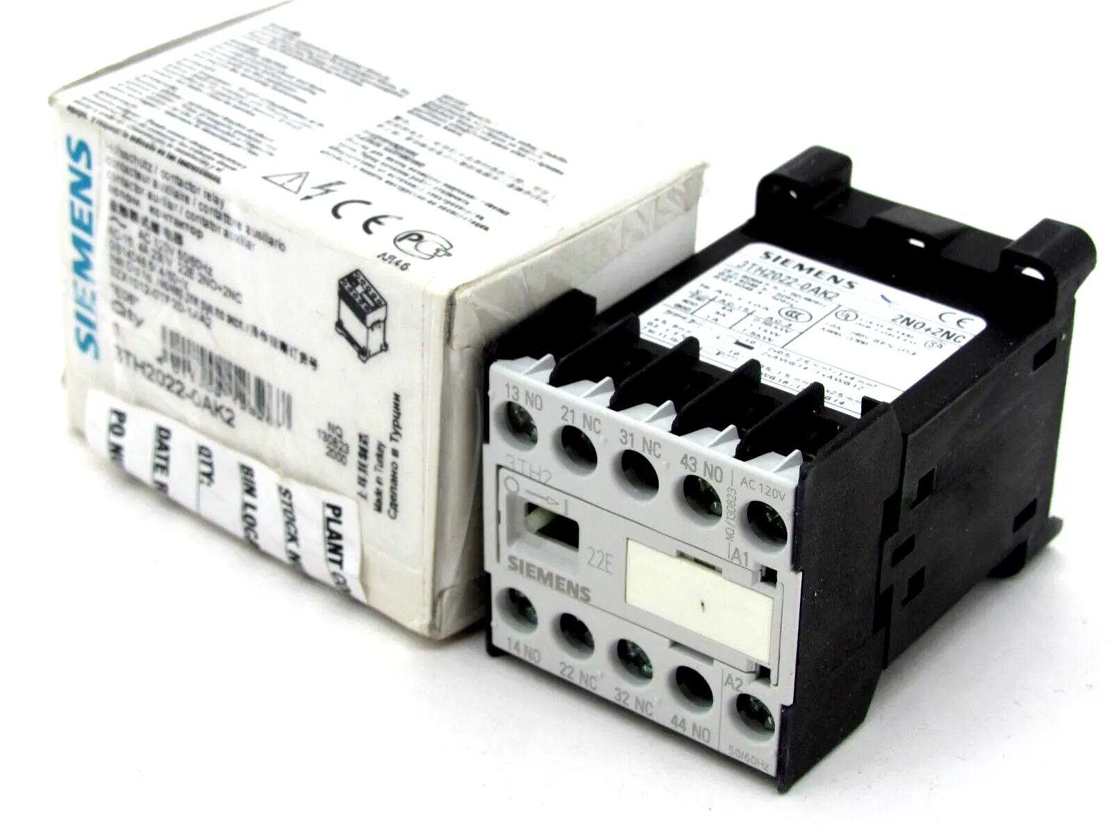 NEW SIEMENS 3TH2022-0AK2 CONTACTOR RELAY 3TH20220AK2