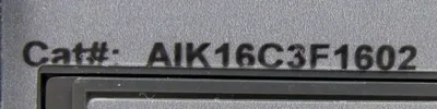 USED GENERAL ELECTRIC AIK16C3F1602 MICROVERSATRIP PLUS UNIT 1600A-800A