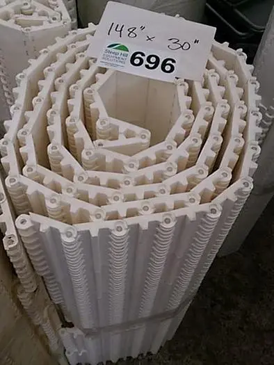 White 30” Plastic Modular Conveyor Belt