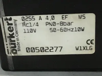 USED BURKERT 0255 A 4,0 EF MS