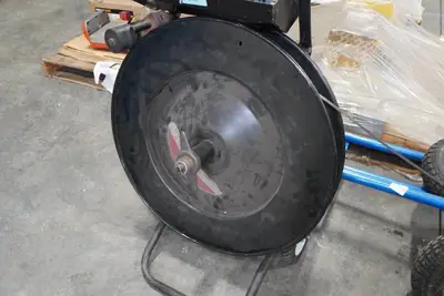 Strapping Dispenser Cart with Tool and 2 Wheel Dolly - Bad Wheels